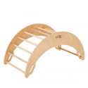 ISA Arche d'escalade à bascule en bois pour enfants Montessori