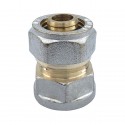 Raccord droit à compression femelle pour tube PER Ø16x1/2"