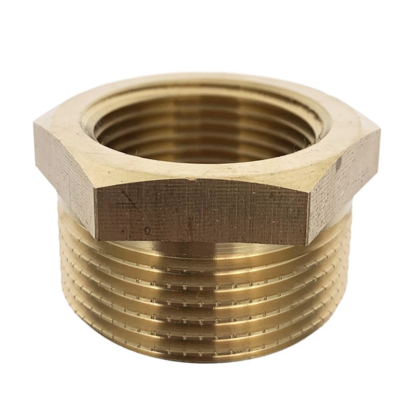Raccord mamelon réduction mâle femelle en laiton à visser