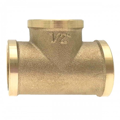 Té femelle laiton à visser