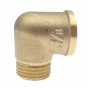 Raccord laiton coudé 90° mâle femelle à visser