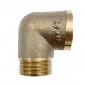 Raccord laiton coudé 90° mâle femelle à visser