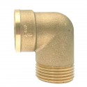 Raccord laiton coudé 90° mâle femelle à visser