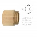 Rallonge laiton Mâle Femelle