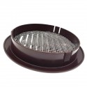Grille ronde pour pvc et gaine avec moustiquaire Ø125