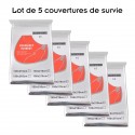 ZIMNO Lot de couvertures de survie