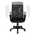 JAMES Fauteuil de bureau pivotante en maille confort