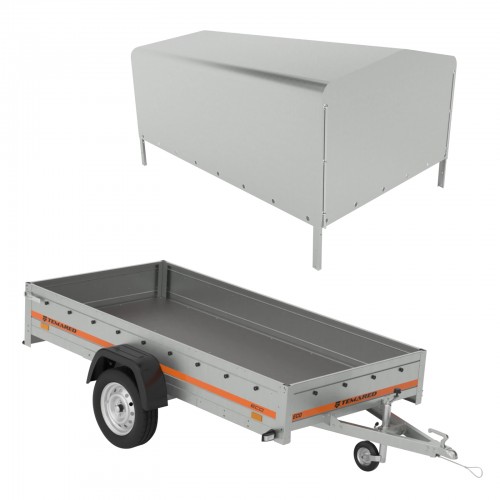 Remorque TEMA simple essieu 264x126 cm ECO 2612